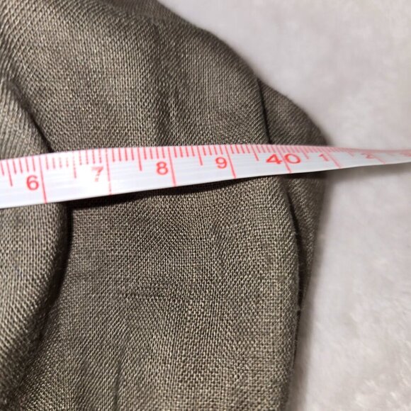 MEXX Sleeveless Sheath Dress Fully Lined Women's Size 4 Olive, 100% linen - Picture 9 of 12